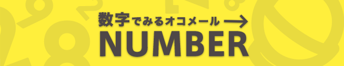 数字でみるオコメールNUMBER